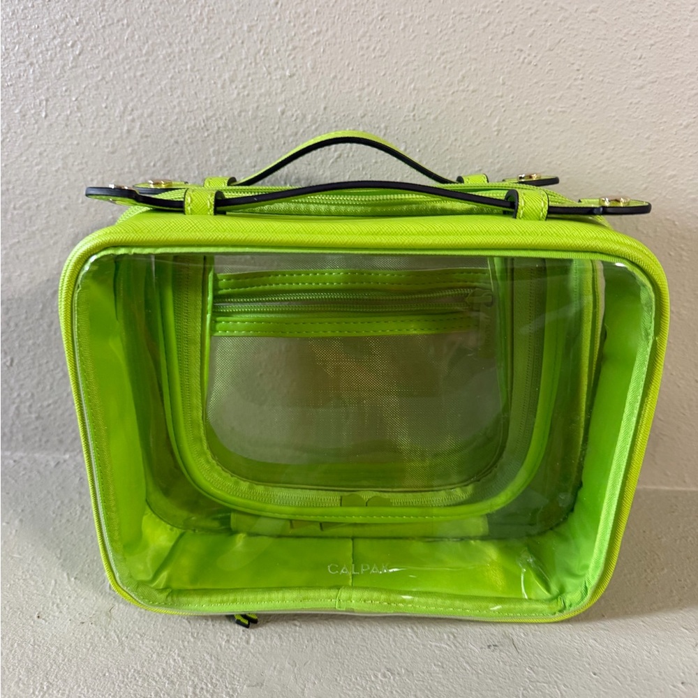 Calpak Large Cosmetic Case Lime